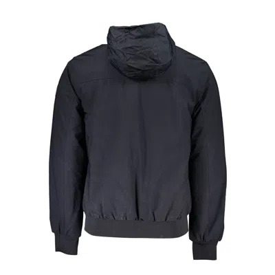 North Sails Black Polyamide Men Jacket In Blue
