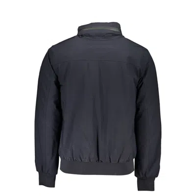 North Sails Black Polyamide Men Jacket In Blue