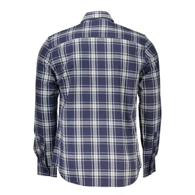 North Sails Blue Cotton Men Shirt In Blue