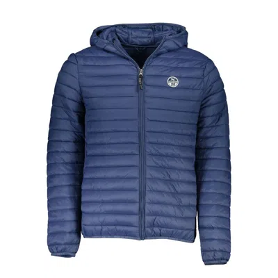 North Sails Blue Polyamide Men Jacket In Blue