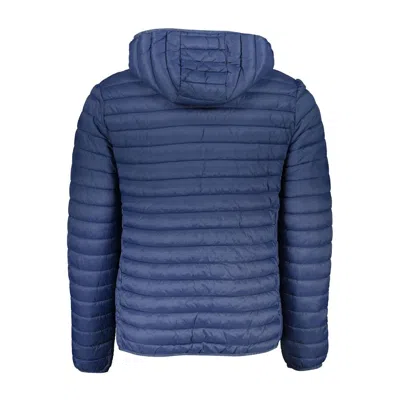 North Sails Blue Polyamide Men Jacket In Blue