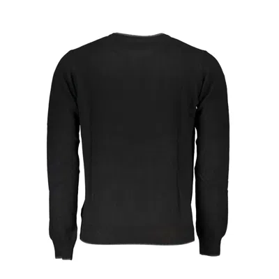 North Sails Black Wool Men Sweater In Black