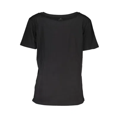 PATRIZIA PEPE PATRIZIA PEPE CHIC SHORT SLEEVE WIDE NECK TEE WITH CONTRAST WOMEN'S DETAILS 