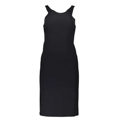 PATRIZIA PEPE PATRIZIA PEPE ELEGANT CREW NECK DRESS WITH LOGO WOMEN'S DETAIL 