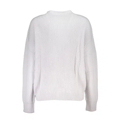 Patrizia Pepe High-neck Ribbed Jumper In Gray