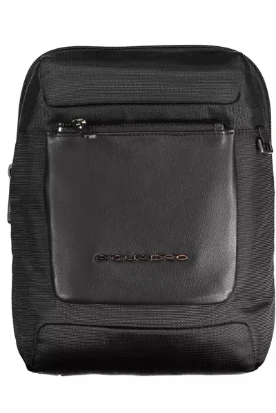 Piquadro Black Rpet Men Shoulder Men's Bag In Black