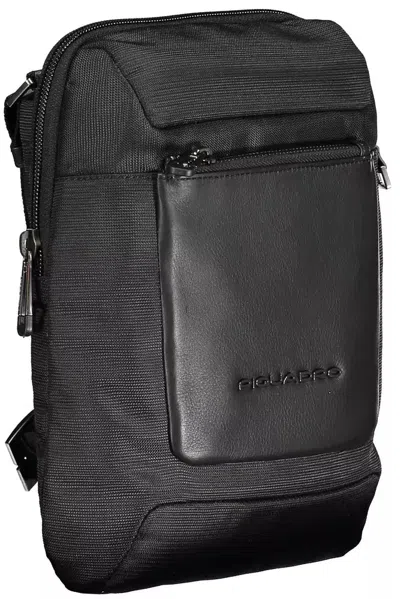 Piquadro Black Rpet Men Shoulder Men's Bag In Black