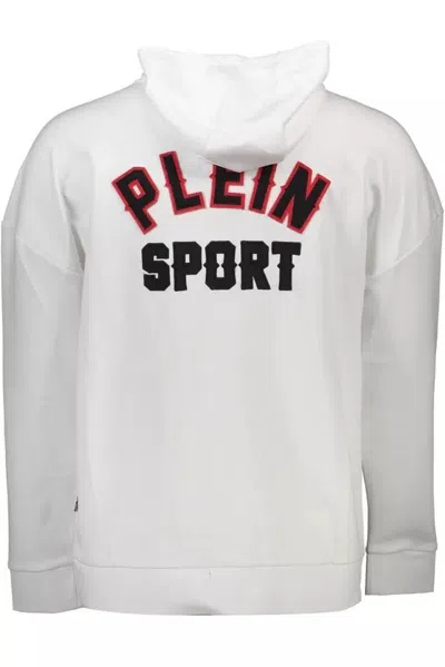 Plein Sport White Cotton Men Sweater In White
