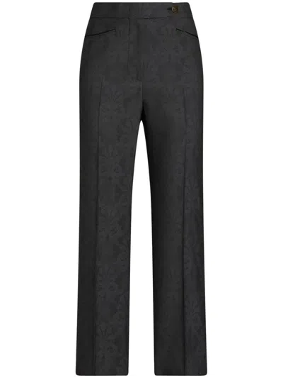 Etro Woman Floral Pattern Cropped Trousers