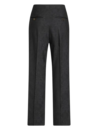 Etro Woman Floral Pattern Cropped Trousers
