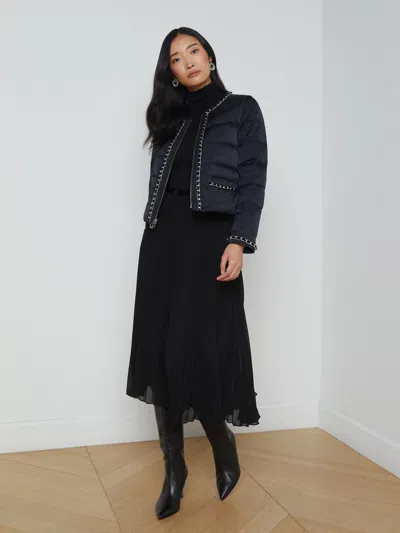 L'agence Crest Down Jacket In Black