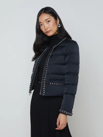 L'agence Crest Down Jacket In Black