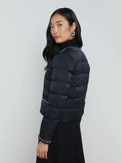 L'agence Crest Down Jacket In Black