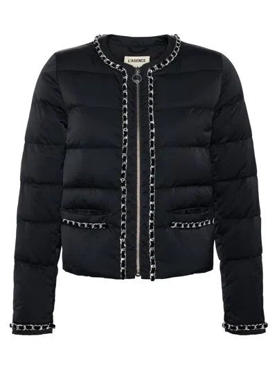 L'agence Crest Down Jacket In Black