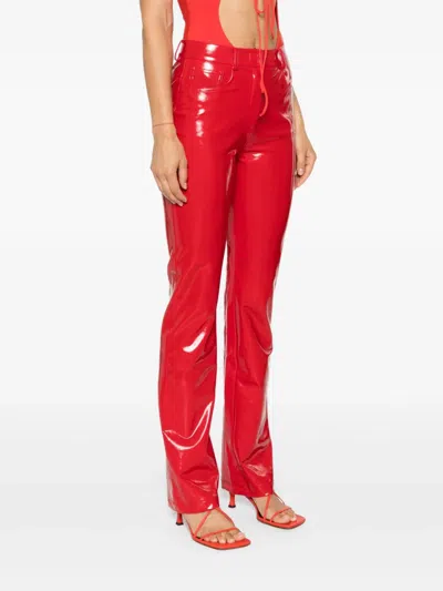 NORMA KAMALI NORMA KAMALI HIGH WAISTED FLARED TROUSERS 
