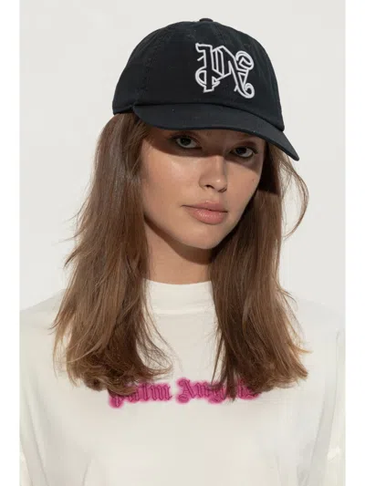 Palm Angels Logo Embroidered Baseball Cap
