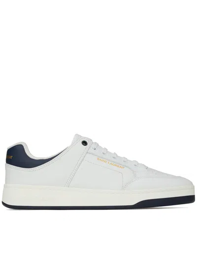 Saint Laurent Low-top Sneakers With Contrast Heel Tab