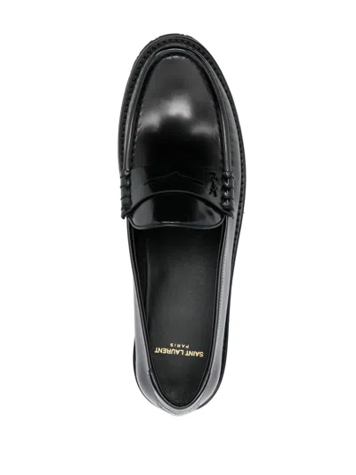 Saint Laurent Le Loafer High-shine Finish Flat Shoes