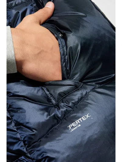 Woolrich Padded Quilted Sleeveless Vest In Blue