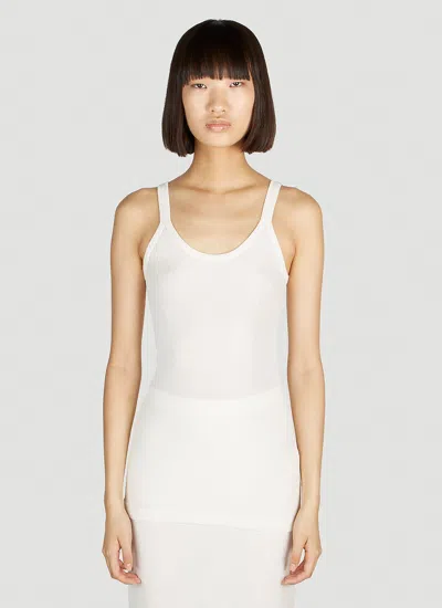 Bottega Veneta Women Ribbed Tank Top In White