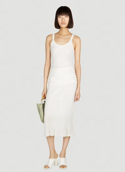 Bottega Veneta Women Ribbed Tank Top In White