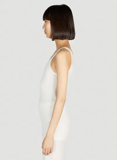 Bottega Veneta Women Ribbed Tank Top In White