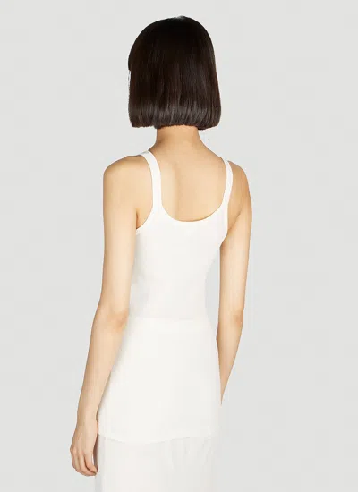 Bottega Veneta Women Ribbed Tank Top In White