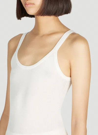 Bottega Veneta Women Ribbed Tank Top In White