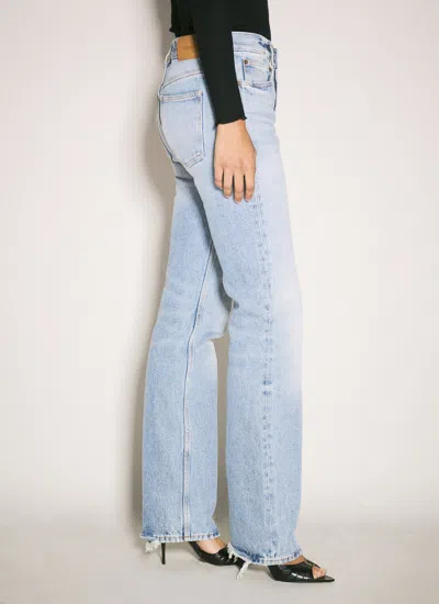 Saint Laurent Low-rise Straight Jeans In Blue