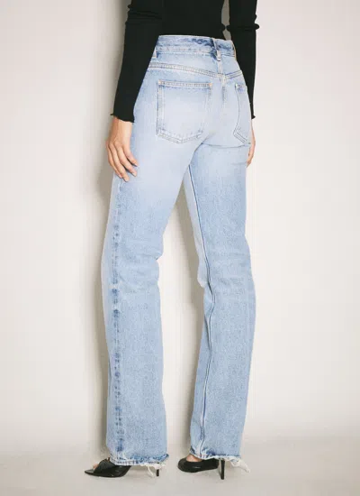 Saint Laurent Low-rise Straight Jeans In Blue