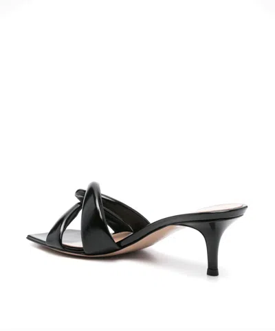 Gianvito Rossi Amour 55 Leather Heeled Mules In Black