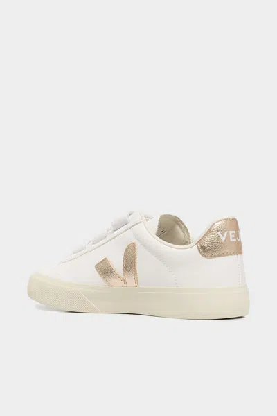 Veja Recife Chromefree Leather In White Platine