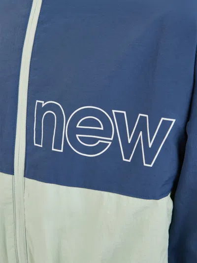 New Balance Girls Athletics Mesh Lined Windbreaker In Blue