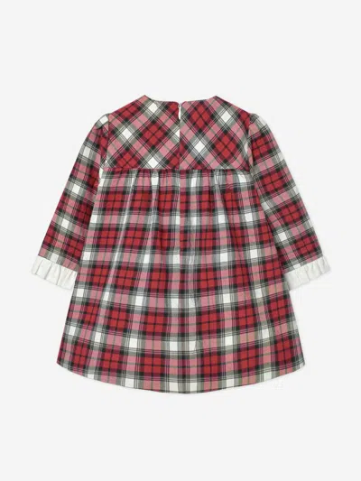 Paz Rodriguez Girls Tartan Dress In Red