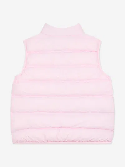 New Balance Girls Bond Quilted Gilet In Pink
