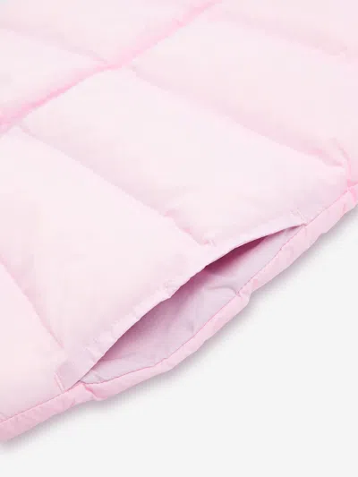 New Balance Girls Bond Quilted Gilet In Pink