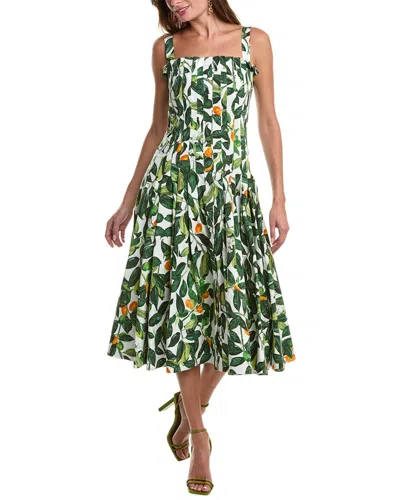 Oscar De La Renta A-line Dress In White