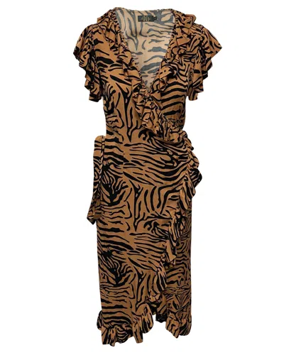 De La Vali Midi Dresses In Brown