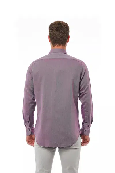 Bagutta Burgundy Cotton Men Men's Shirt In Burgundy