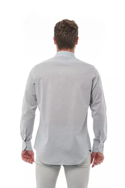 Bagutta Gray Cotton Men Men's Shirt In Gray