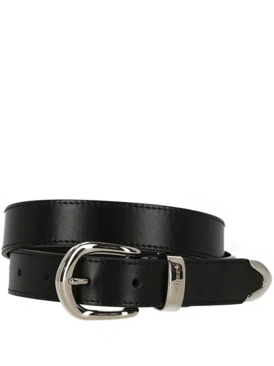 Shop Alberta Ferretti Belts In Black