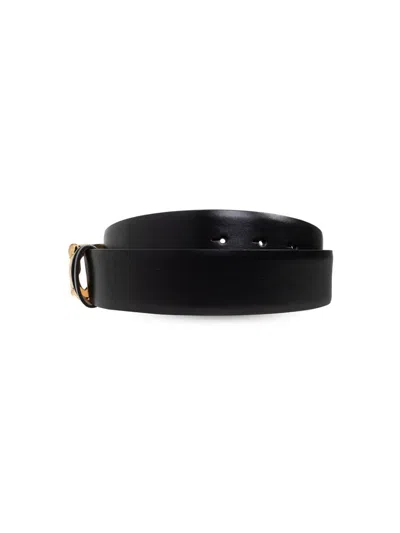Alexander Mcqueen Snake Hip Belt In Black