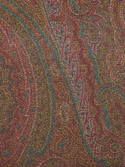 Etro Hobo M Brown Paisley Fabric Shoulder Bag