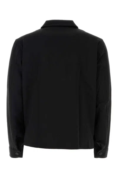 Givenchy Wool Blend Long Sleeve Shirt For Men In Black