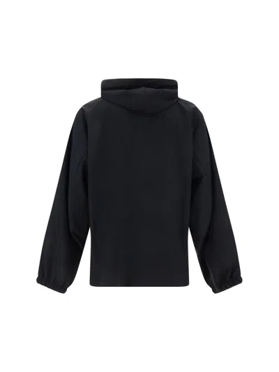 Givenchy Wool Hoodie With Elasticated Cuffs And Drawstring In Black
