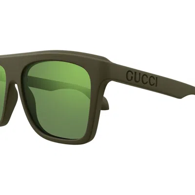 Shop Gucci Eyewear Sunglasses In Green