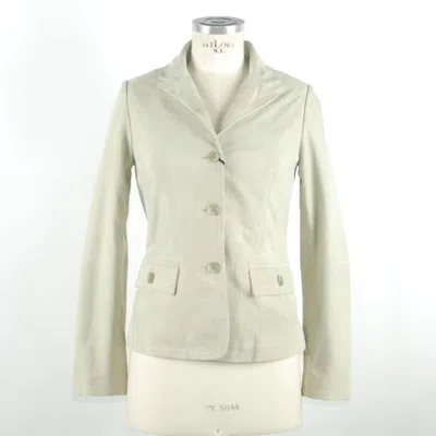 Emilio Romanelli Leather Women Women's Jacket In White