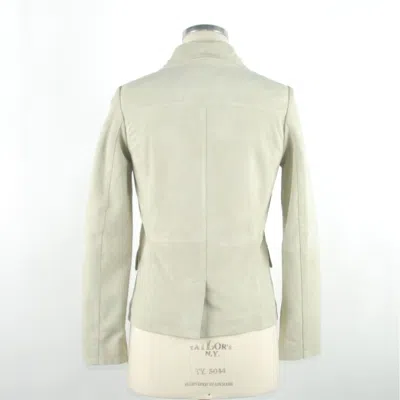 Emilio Romanelli Leather Women Women's Jacket In White