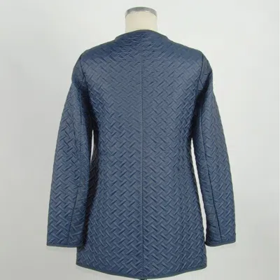 Emilio Romanelli Elegant Blue Polyester Jacket In Blue