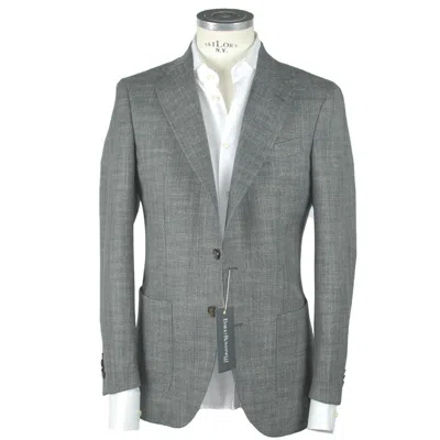 Emilio Romanelli Gray Virgin Wool Blazer In Gray